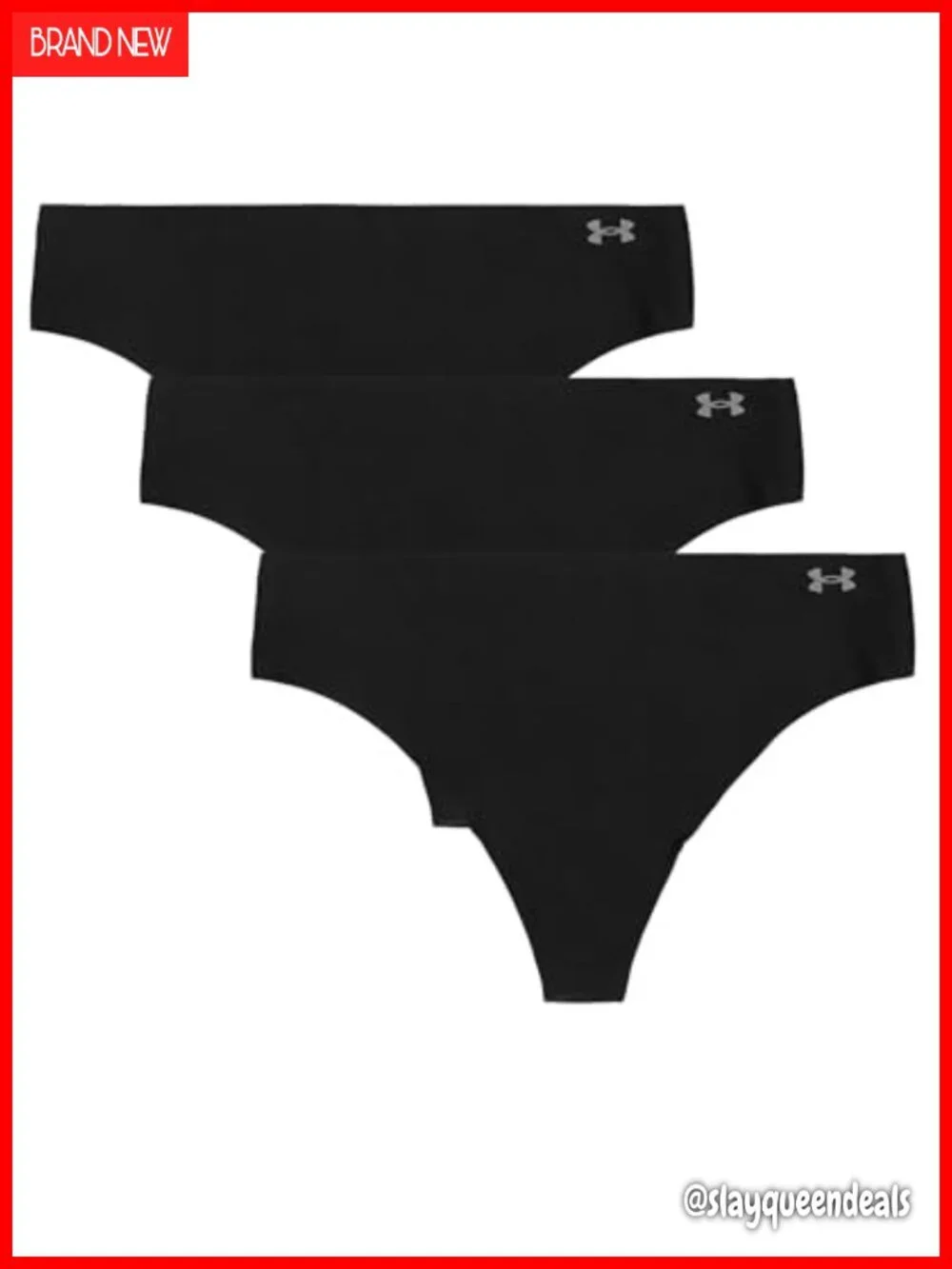3-Pack No Show Thong Panties Stretch Microfiber Underwear for Women